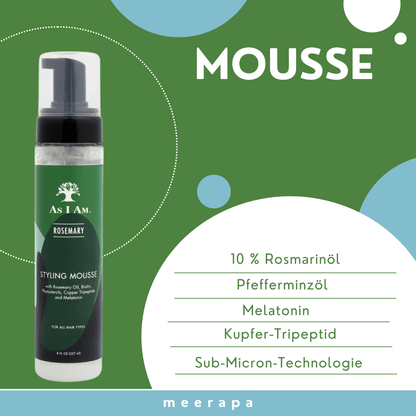 As I Am Rosemary Styling Mousse - Meerapa Deutschland