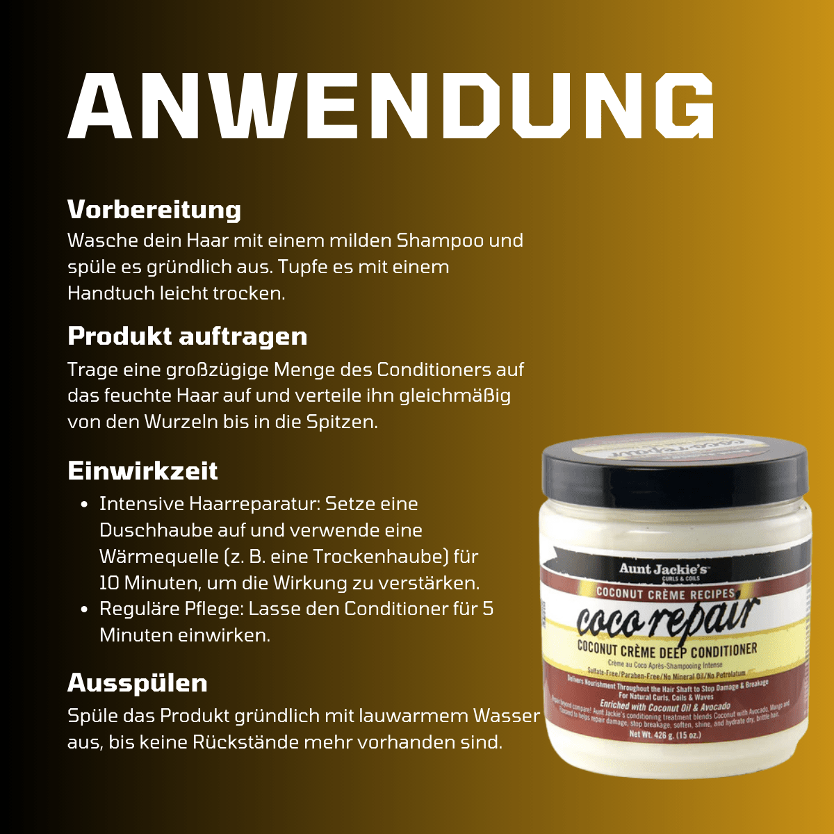 Aunt Jackie's Coco Repair Coconut Crème Deep Conditioner - Meerapa Deutschland