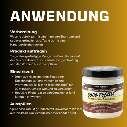 Aunt Jackie's Coco Repair Coconut Crème Deep Conditioner - Meerapa Deutschland
