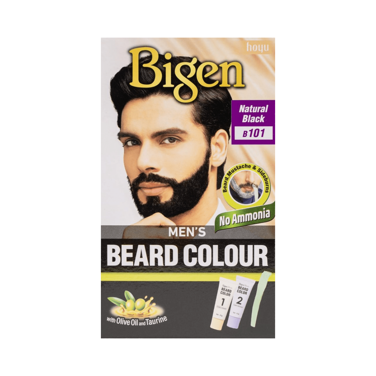 Bigen Men's Beard Colour B101 – Natural Black - Meerapa Deutschland