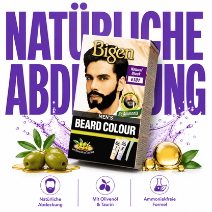 Bigen Men's Beard Colour B101 – Natural Black - Meerapa Deutschland