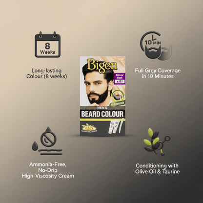 Bigen Men's Beard Colour B101 – Natural Black - Meerapa Deutschland