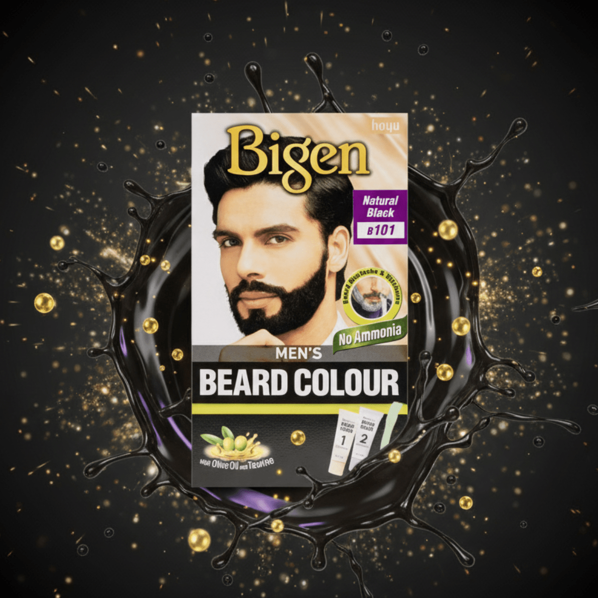 Bigen Men's Beard Colour B101 – Natural Black - Meerapa Deutschland