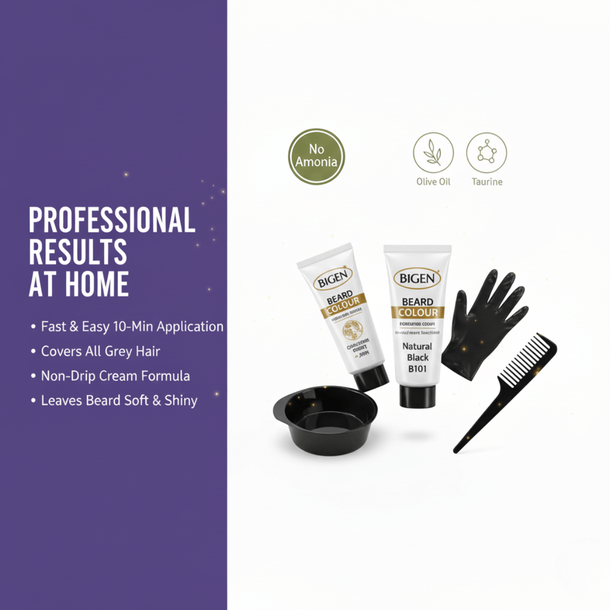 Bigen Men's Beard Colour B101 – Natural Black - Meerapa Deutschland