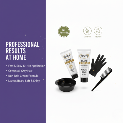 Bigen Men's Beard Colour B101 – Natural Black - Meerapa Deutschland
