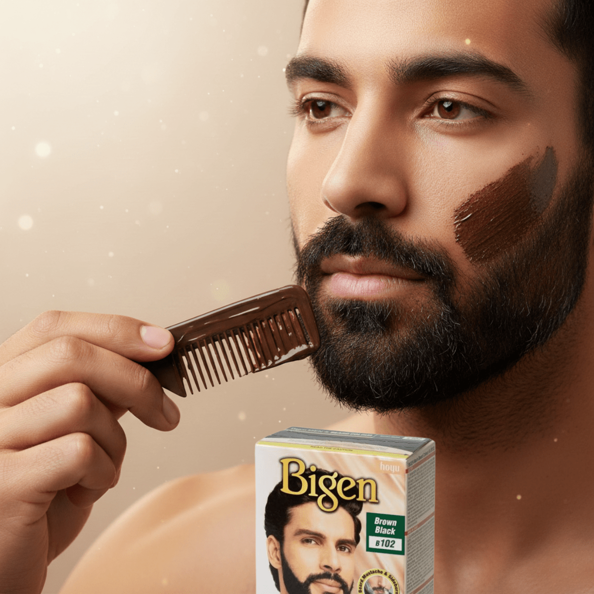 Bigen Men's Beard Colour B102 - Brown Black - Meerapa Deutschland