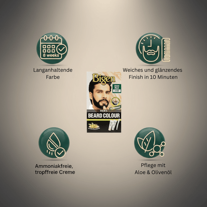 Bigen Men's Beard Colour B102 - Brown Black - Meerapa Deutschland