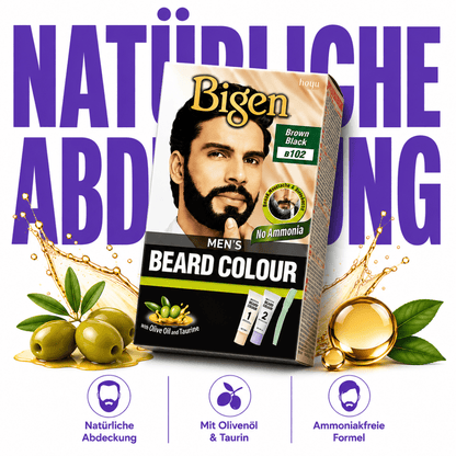 Bigen Men's Beard Colour B102 - Brown Black - Meerapa Deutschland