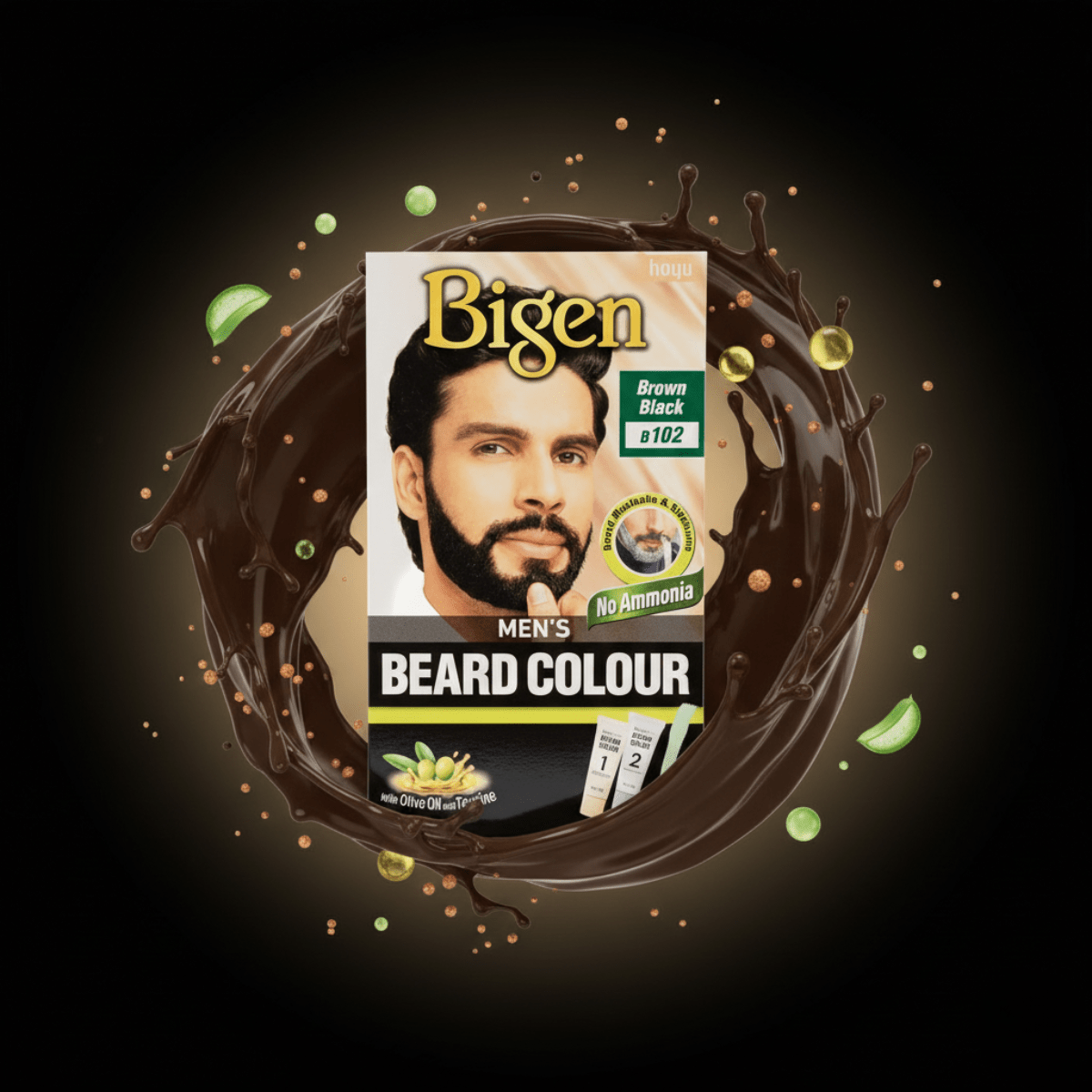 Bigen Men's Beard Colour B102 - Brown Black - Meerapa Deutschland