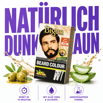 Bigen Men's Beard Colour B103 - Dark Brown - Meerapa Deutschland