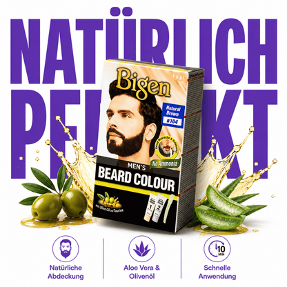 Bigen Men's Beard Colour B104 - Natural Brown - Meerapa Deutschland