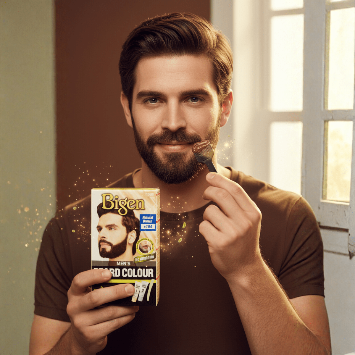 Bigen Men's Beard Colour B104 - Natural Brown - Meerapa Deutschland