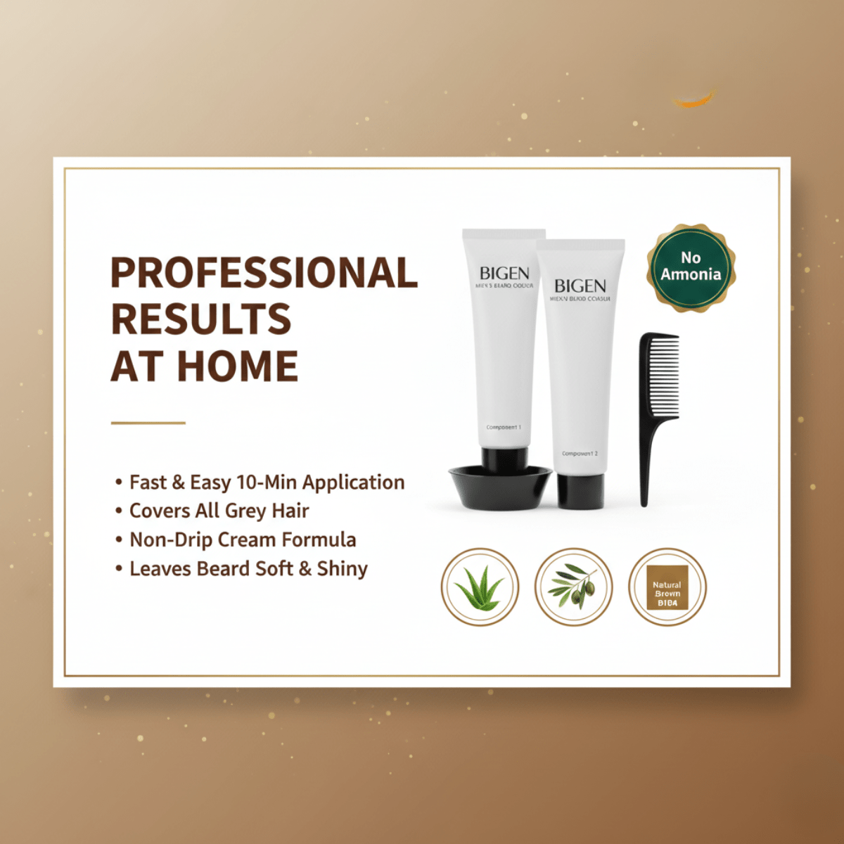 Bigen Men's Beard Colour B104 - Natural Brown - Meerapa Deutschland