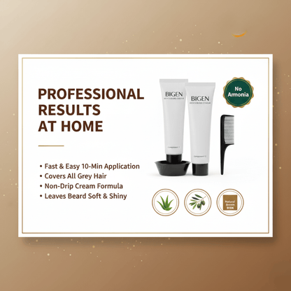 Bigen Men's Beard Colour B104 - Natural Brown - Meerapa Deutschland
