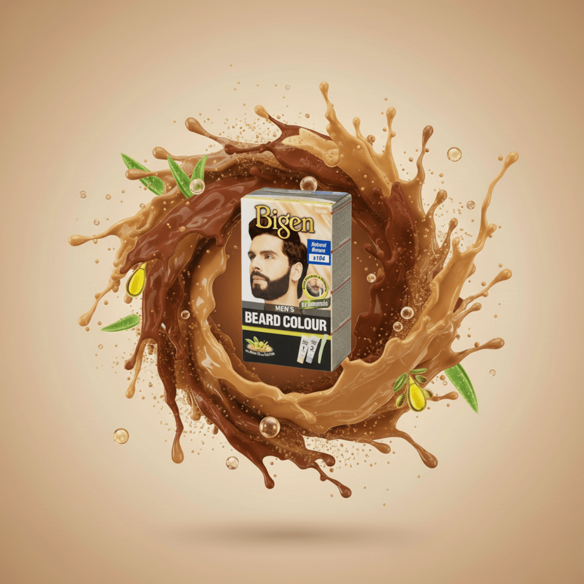 Bigen Men's Beard Colour B104 - Natural Brown - Meerapa Deutschland