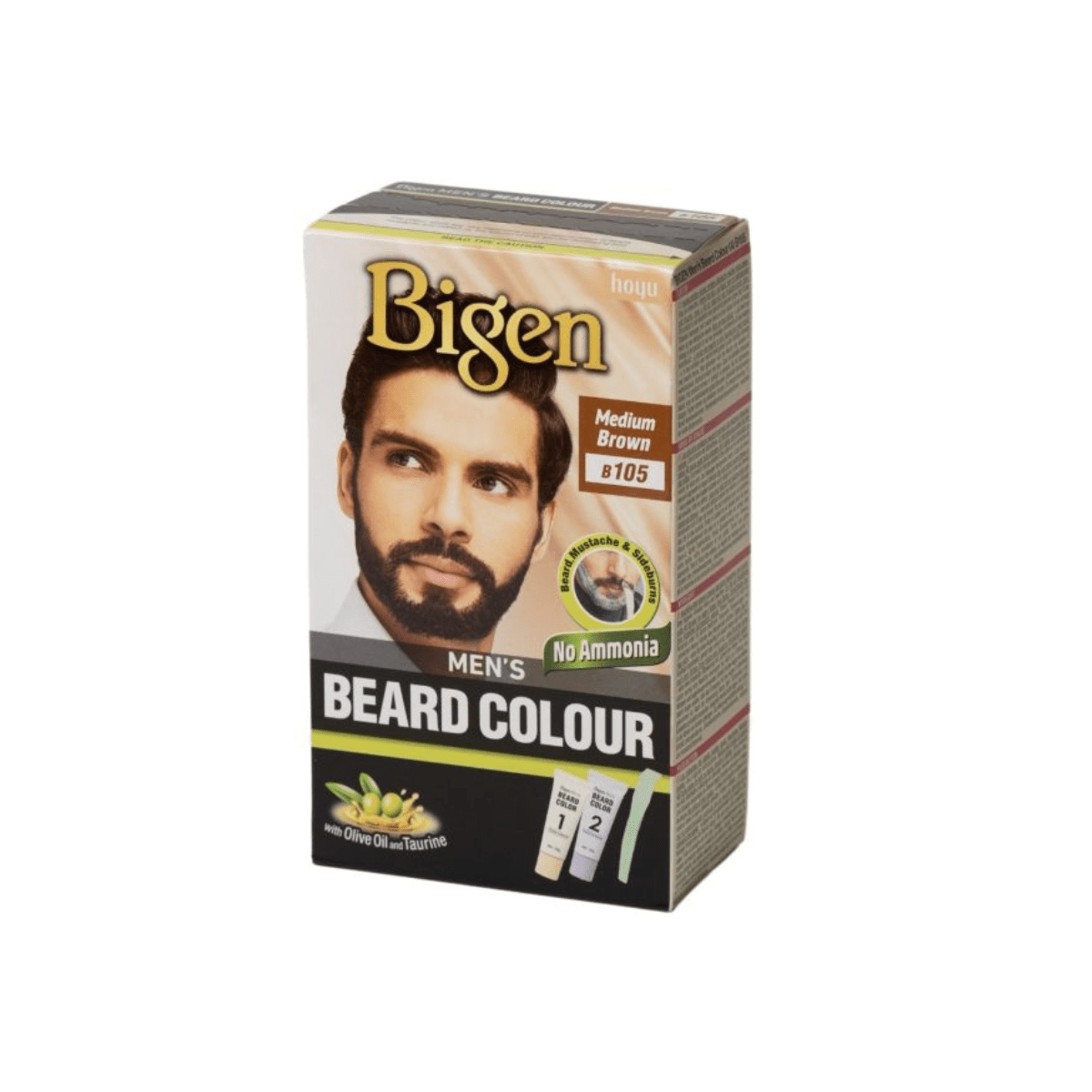 Bigen Men's Beard Colour B105 - Medium Brown - Meerapa Deutschland