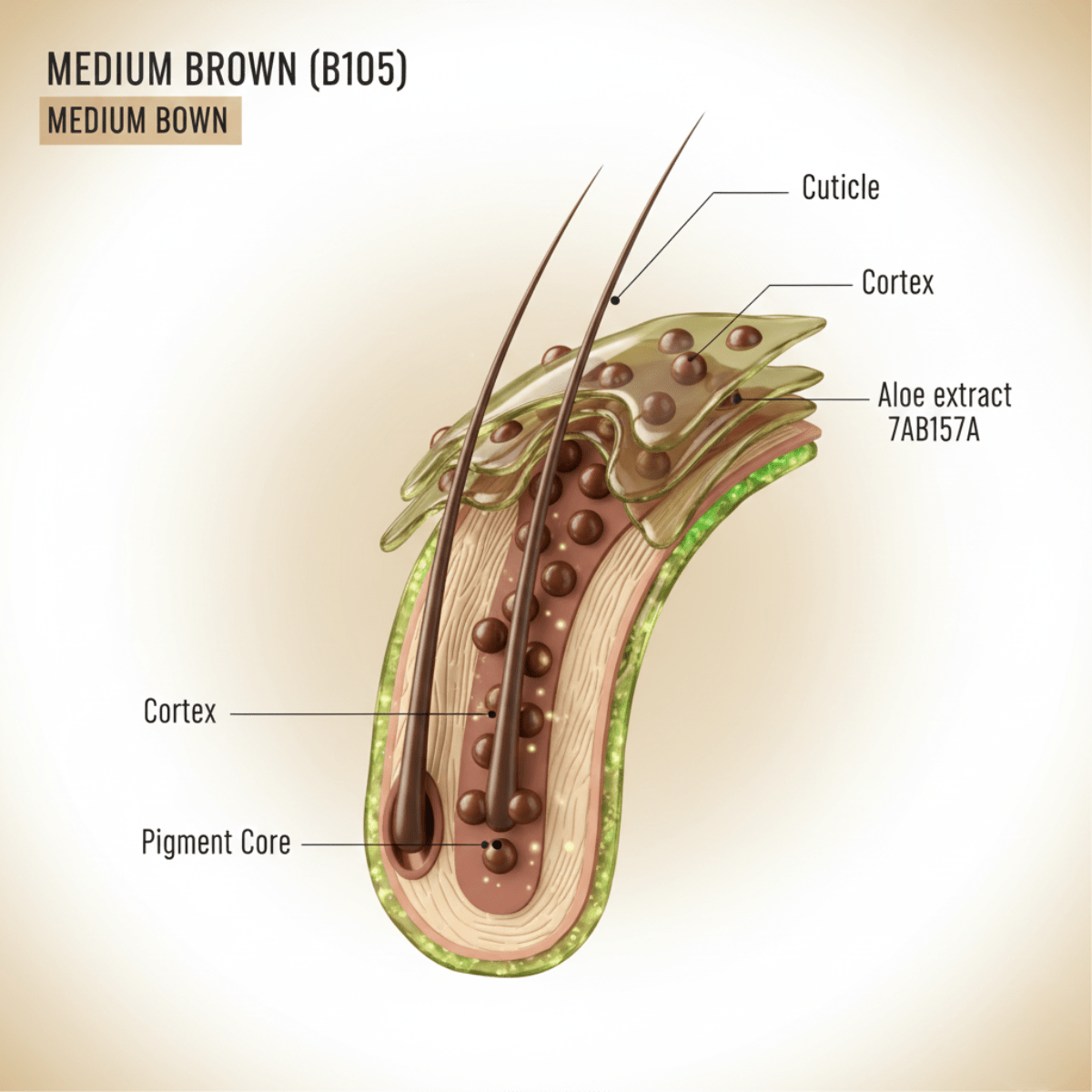 Bigen Men's Beard Colour B105 - Medium Brown - Meerapa Deutschland