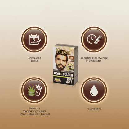 Bigen Men's Beard Colour B105 - Medium Brown - Meerapa Deutschland