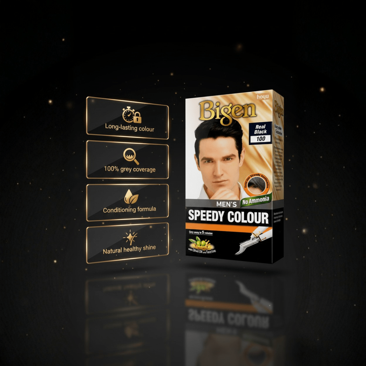 Bigen Men's Speedy Colour 100 – Real Black - Meerapa Deutschland