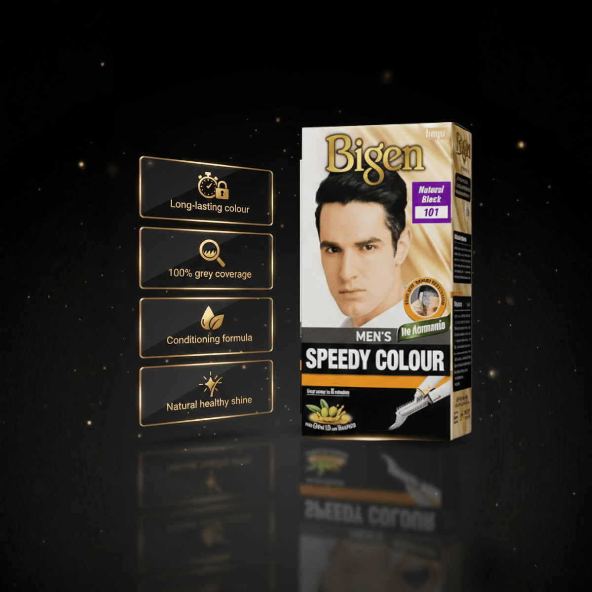 Bigen Men's Speedy Colour 101 – Natural Black - Meerapa Deutschland