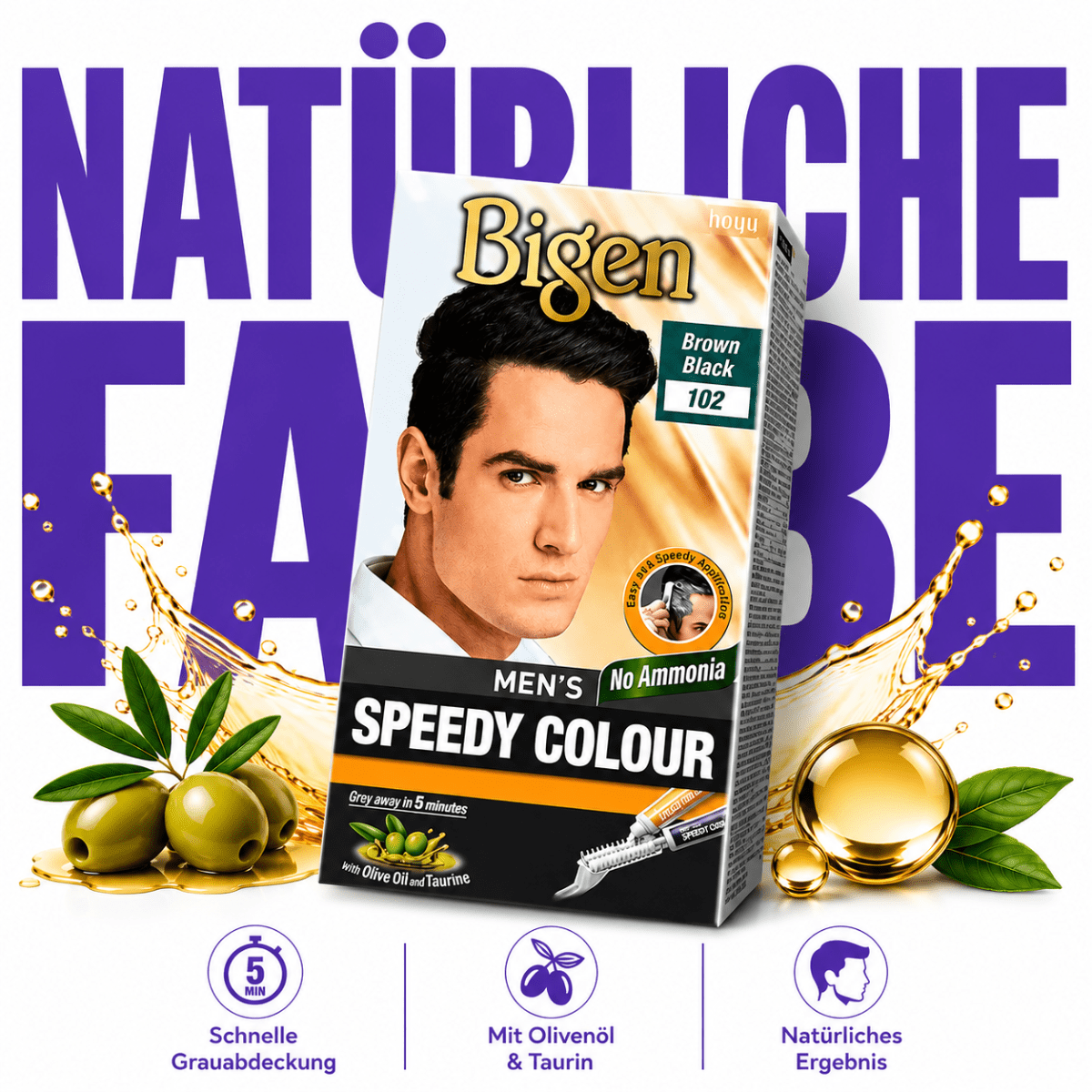 Bigen Men's Speedy Colour 102 – Brown Black - Meerapa Deutschland