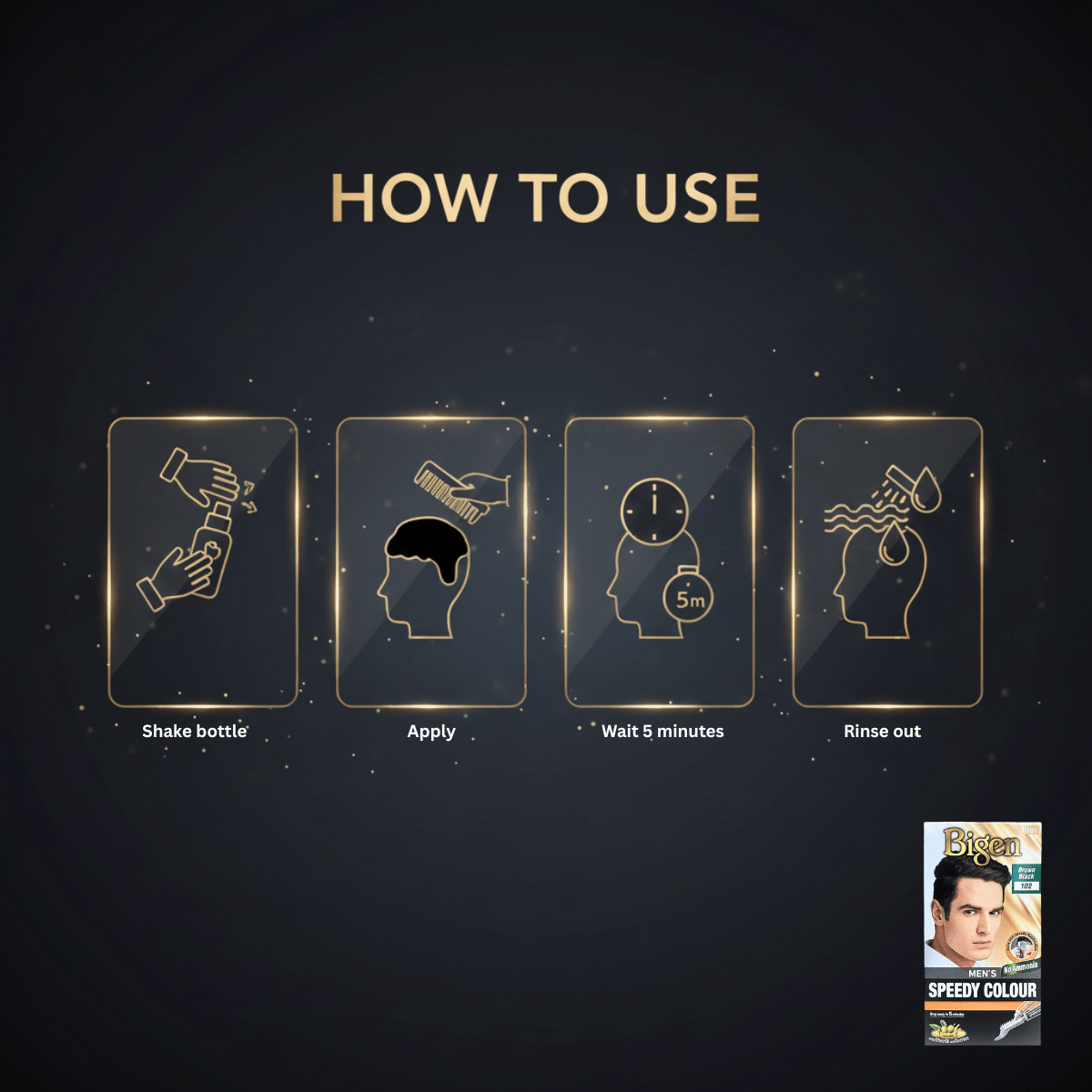 Bigen Men's Speedy Colour 102 – Brown Black - Meerapa Deutschland