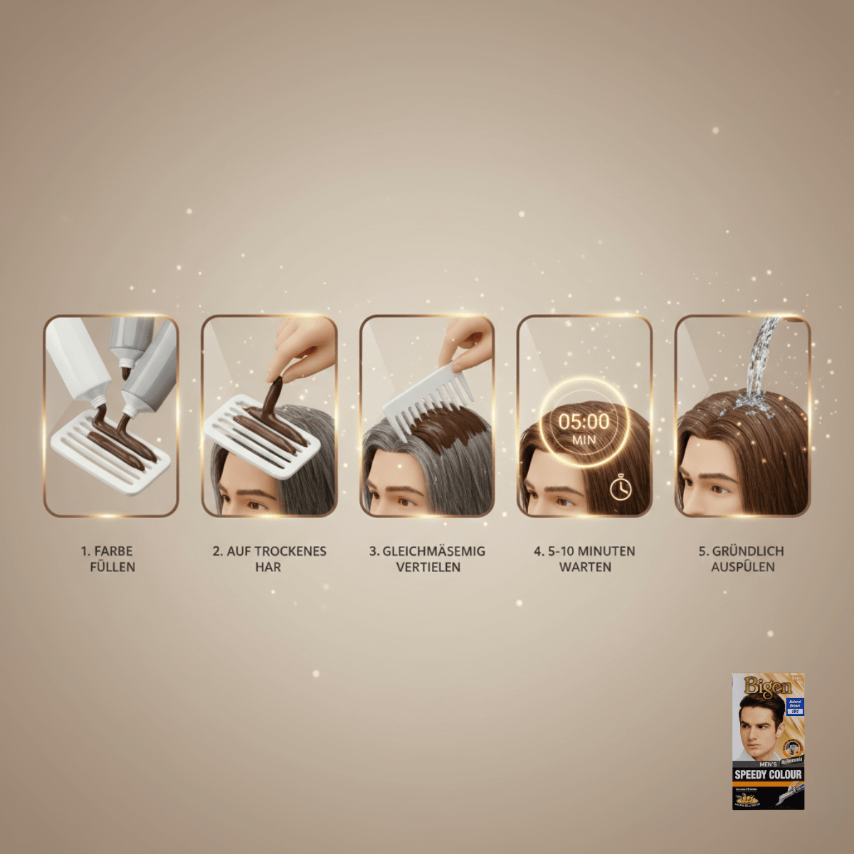 Bigen Men's Speedy Colour 104 – Natural Brown - Meerapa Deutschland