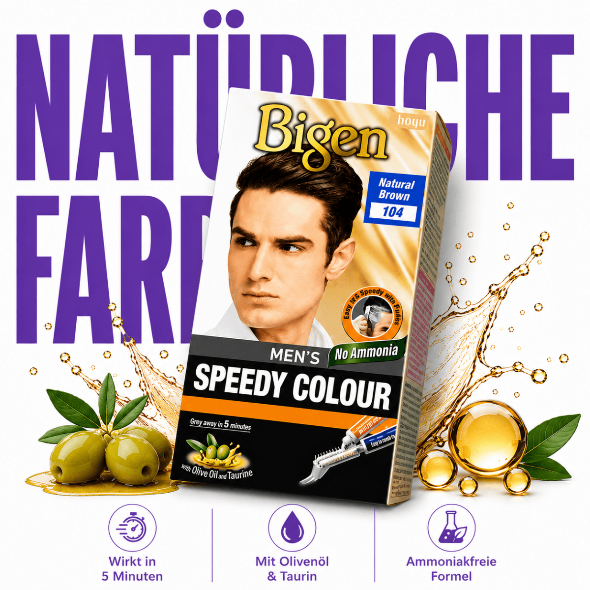 Bigen Men's Speedy Colour 104 – Natural Brown - Meerapa Deutschland
