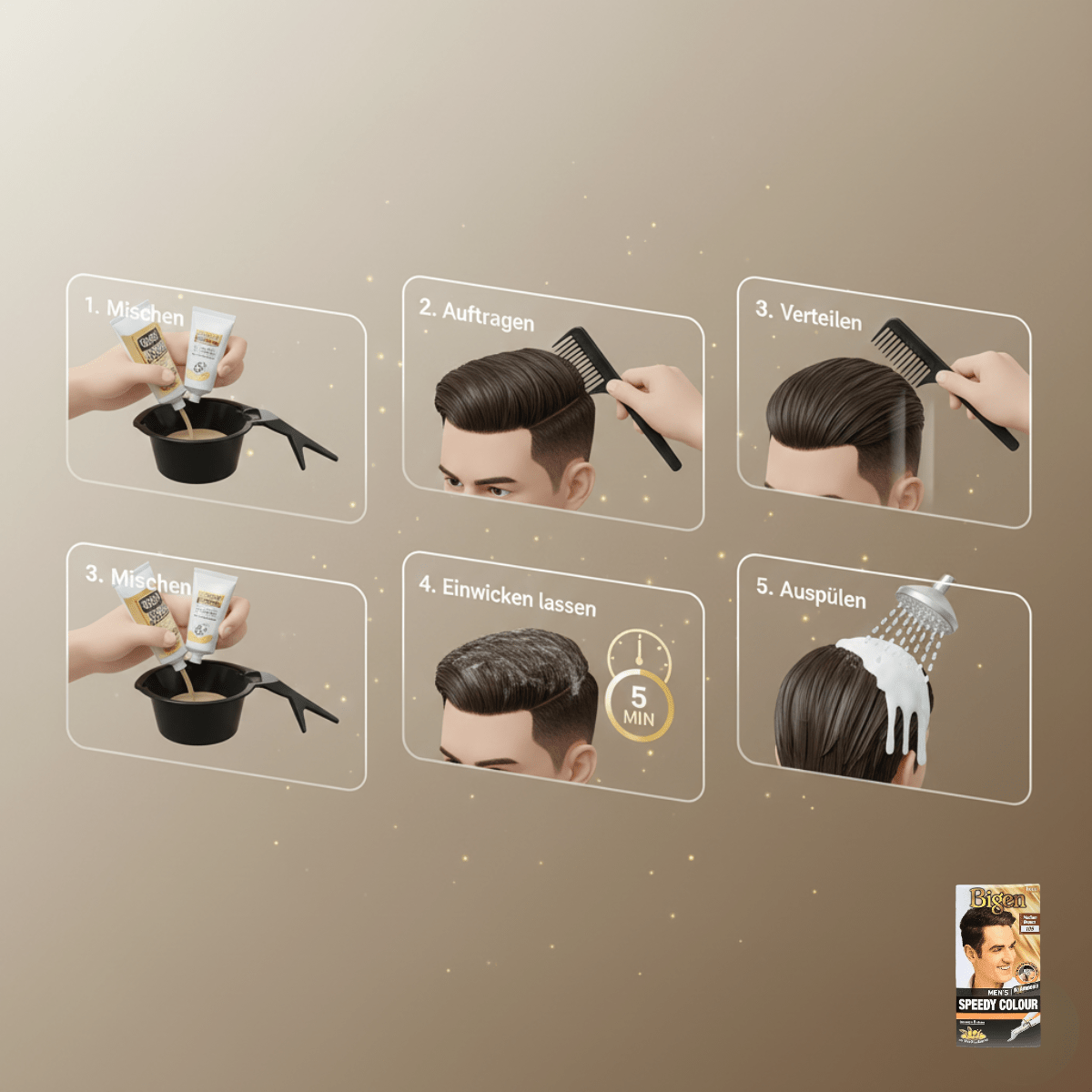 Bigen Men's Speedy Colour 105 – Medium Brown - Meerapa Deutschland