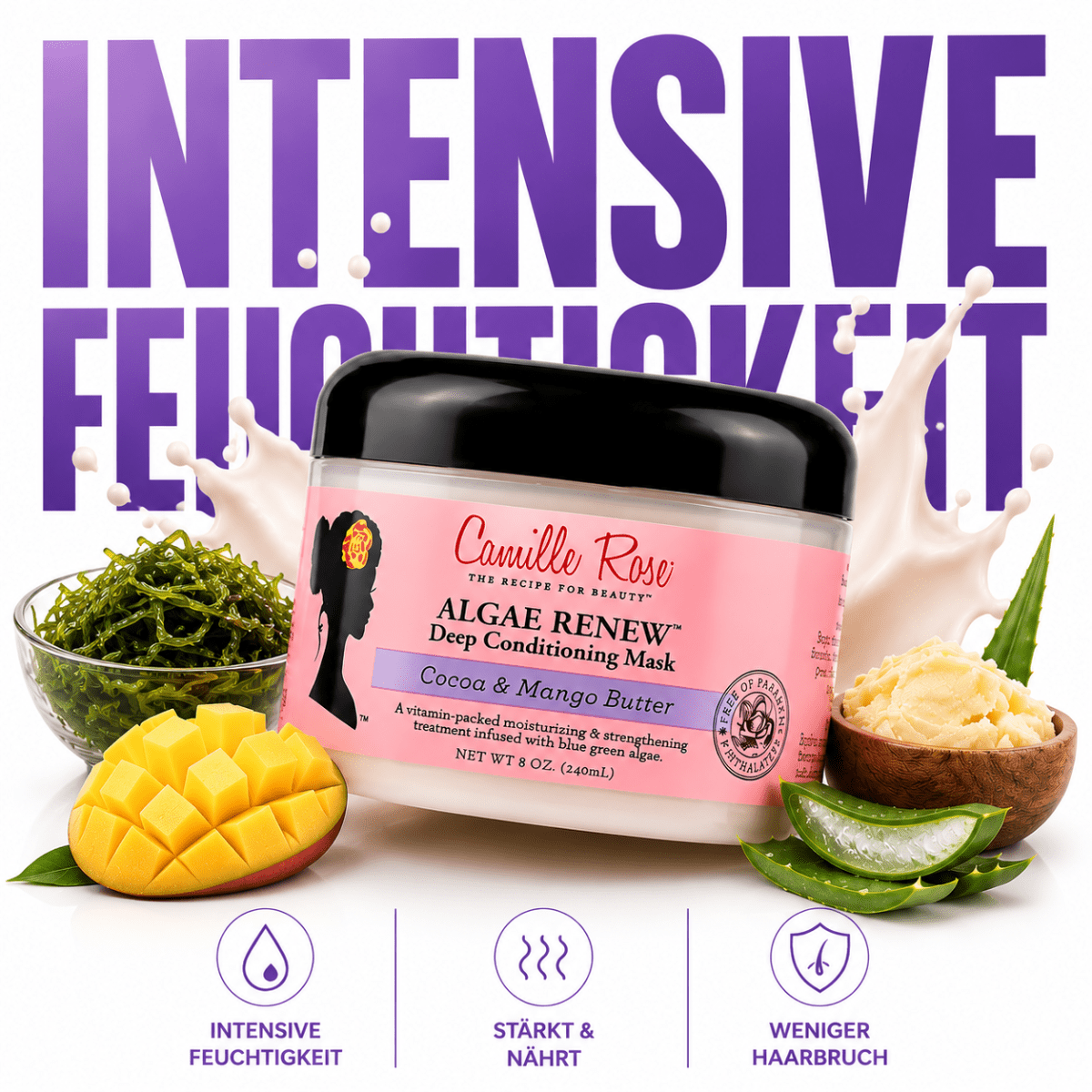 Camille Rose Algae Renew Deep Conditioning Mask - Meerapa Deutschland