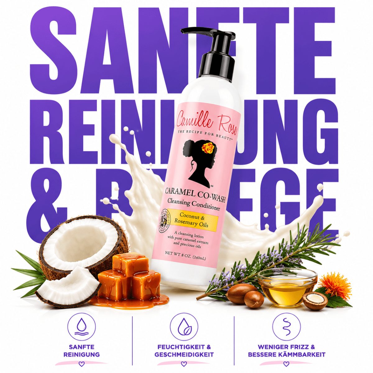 Camille Rose Caramel Co-wash Cleansing Conditioner - Meerapa Deutschland