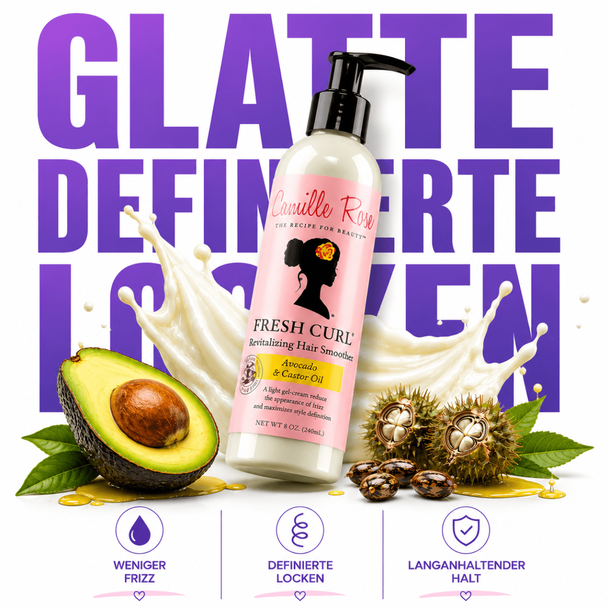 Camille Rose Fresh Curl Revitalizing Hair Smoother - Meerapa Deutschland