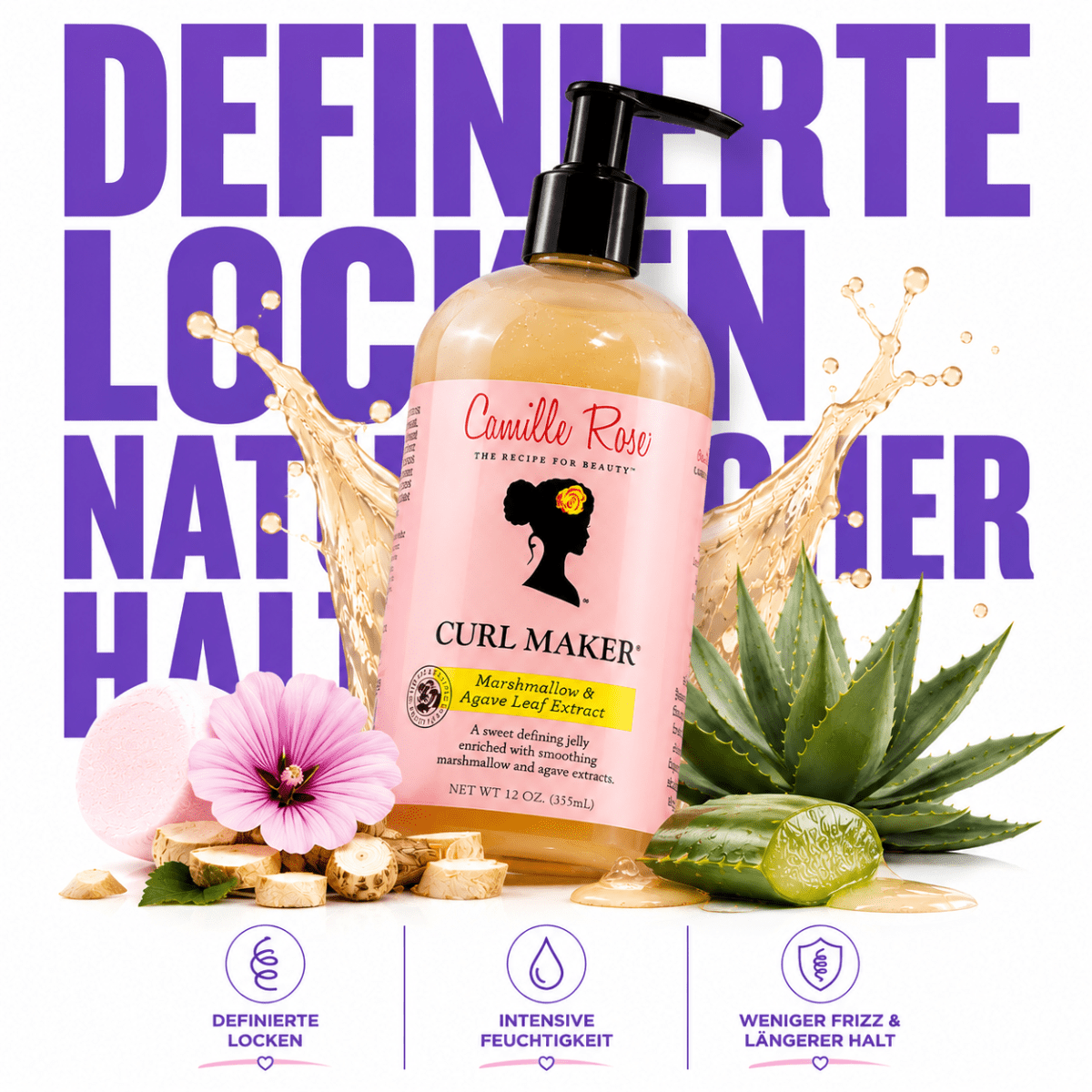 Camille Rose Marshmallow & Agave Curl Maker - Meerapa Deutschland