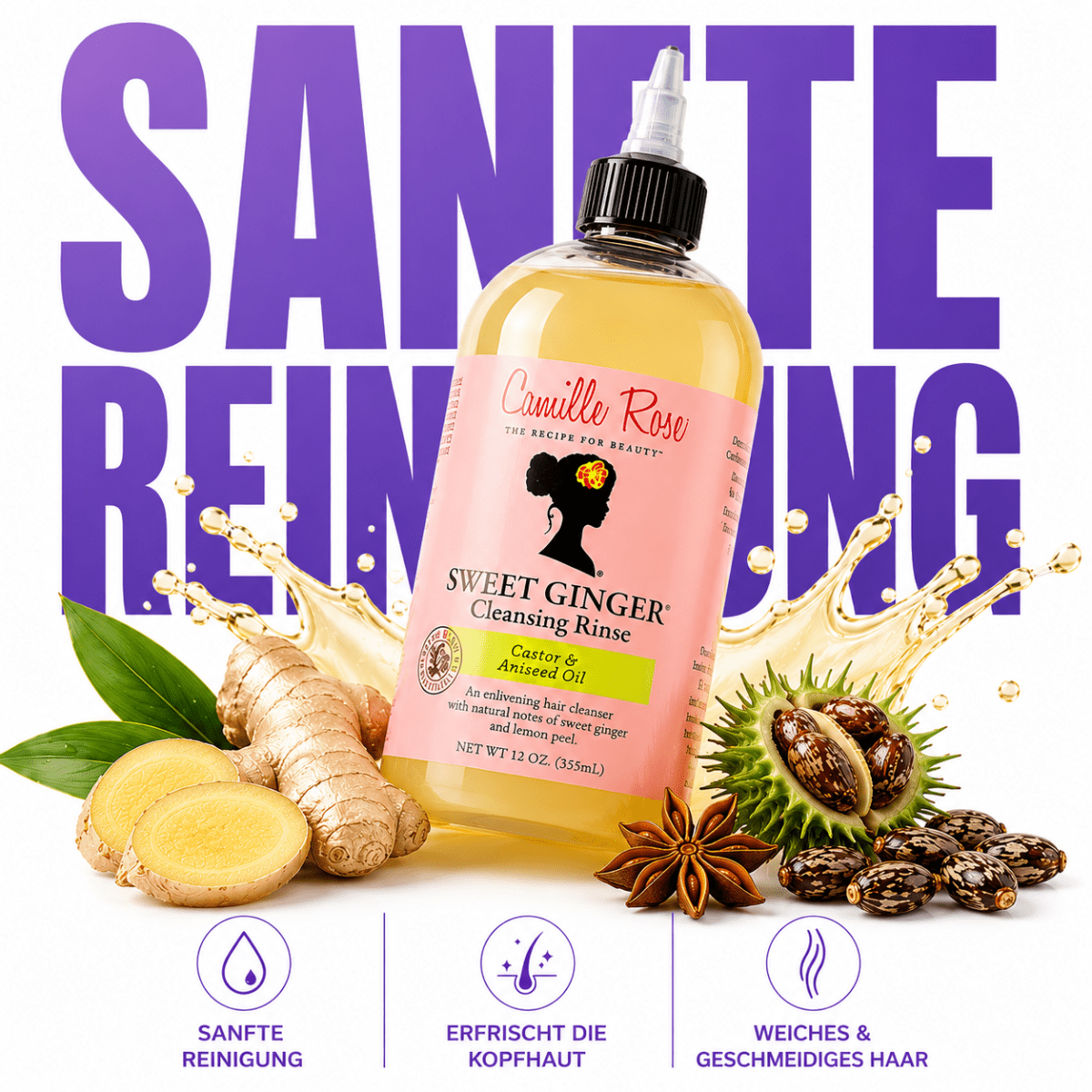 Camille Rose Sweet Ginger Cleansing Rinse - Meerapa Deutschland