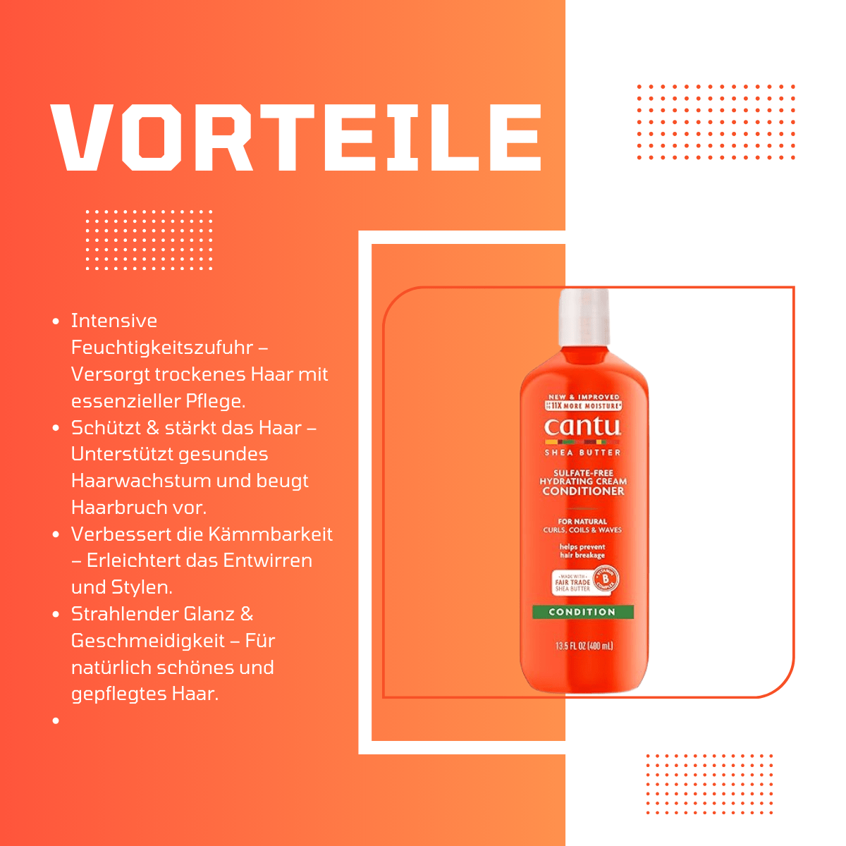 Cantu Shea Butter Sulfate - Free Hydrating Cream Conditioner - Meerapa Deutschland