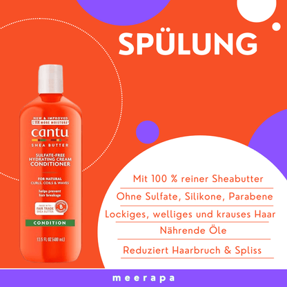 Cantu Shea Butter Sulfate - Free Hydrating Cream Conditioner - Meerapa Deutschland