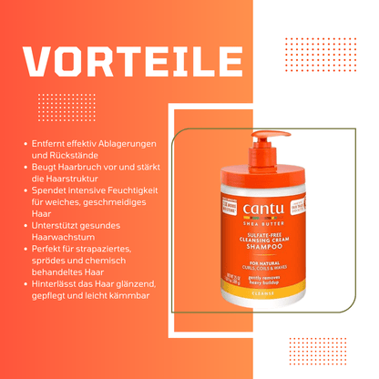 Cantu Shea Butter Sulfate - Free Hydrating Cream Shampoo - Meerapa Deutschland