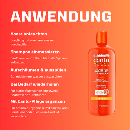 Cantu Shea Butter Sulphate - Free Cleansing Cream Shampoo - Meerapa Deutschland