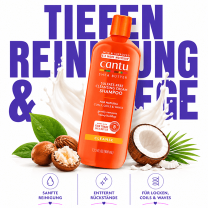Cantu Shea Butter Sulphate-Free Cleansing Cream Shampoo - Meerapa Deutschland