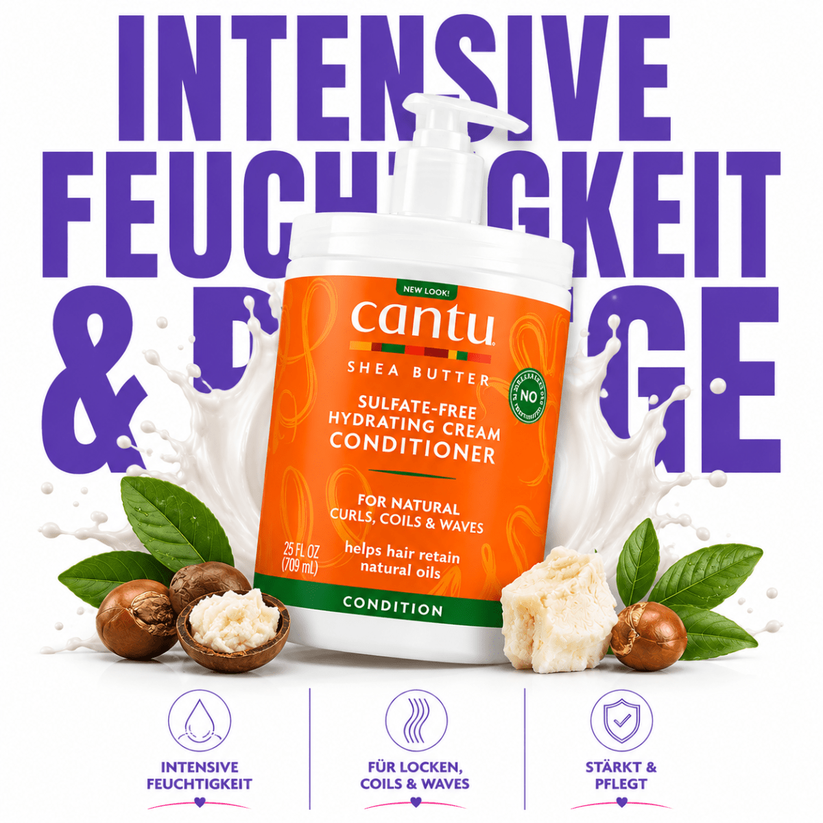Cantu Sheabutter Sulfatefrei Conditioner - 709ml - Meerapa Deutschland