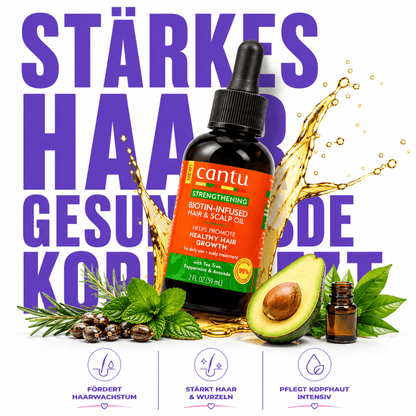 Cantu Strengthening Biotin-Infused Hair & Scalp Oil - Meerapa Deutschland
