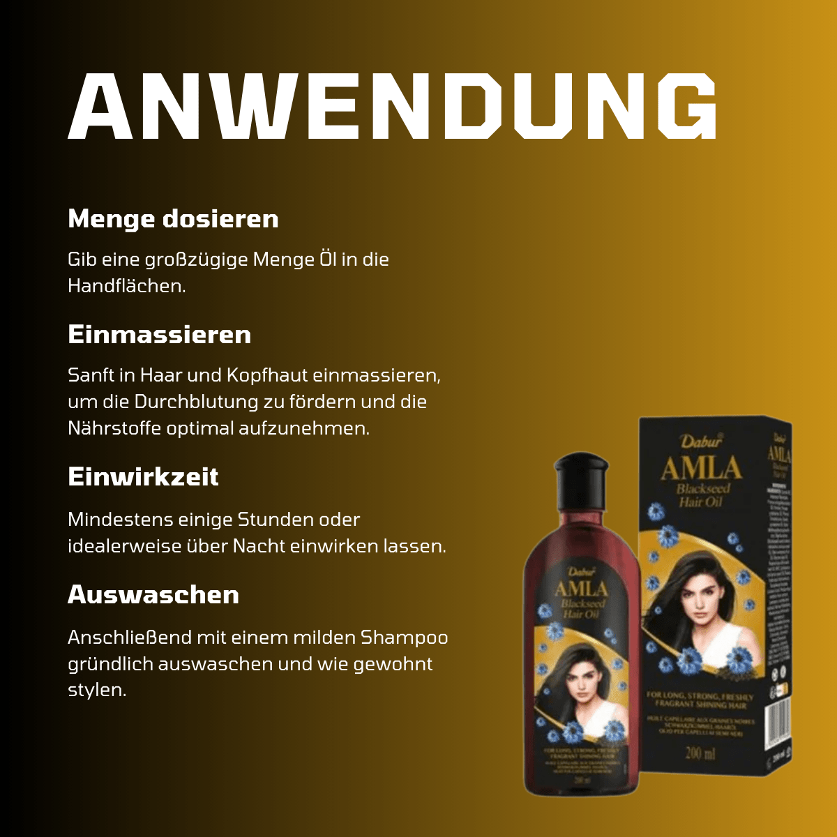 Dabur Amla Blackseed Hair Oil - Meerapa Deutschland