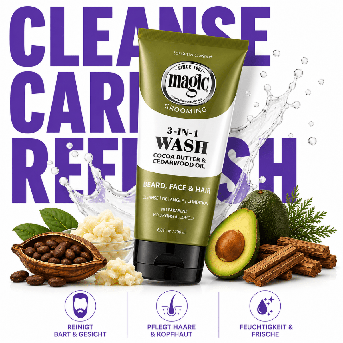 Magic Men's Grooming 3-in-1 Wash - Meerapa Deutschland