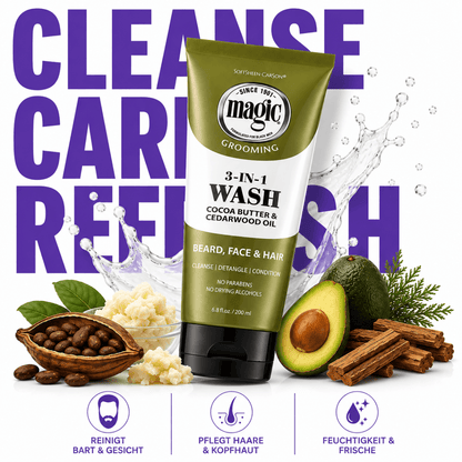 Magic Men's Grooming 3-in-1 Wash - Meerapa Deutschland