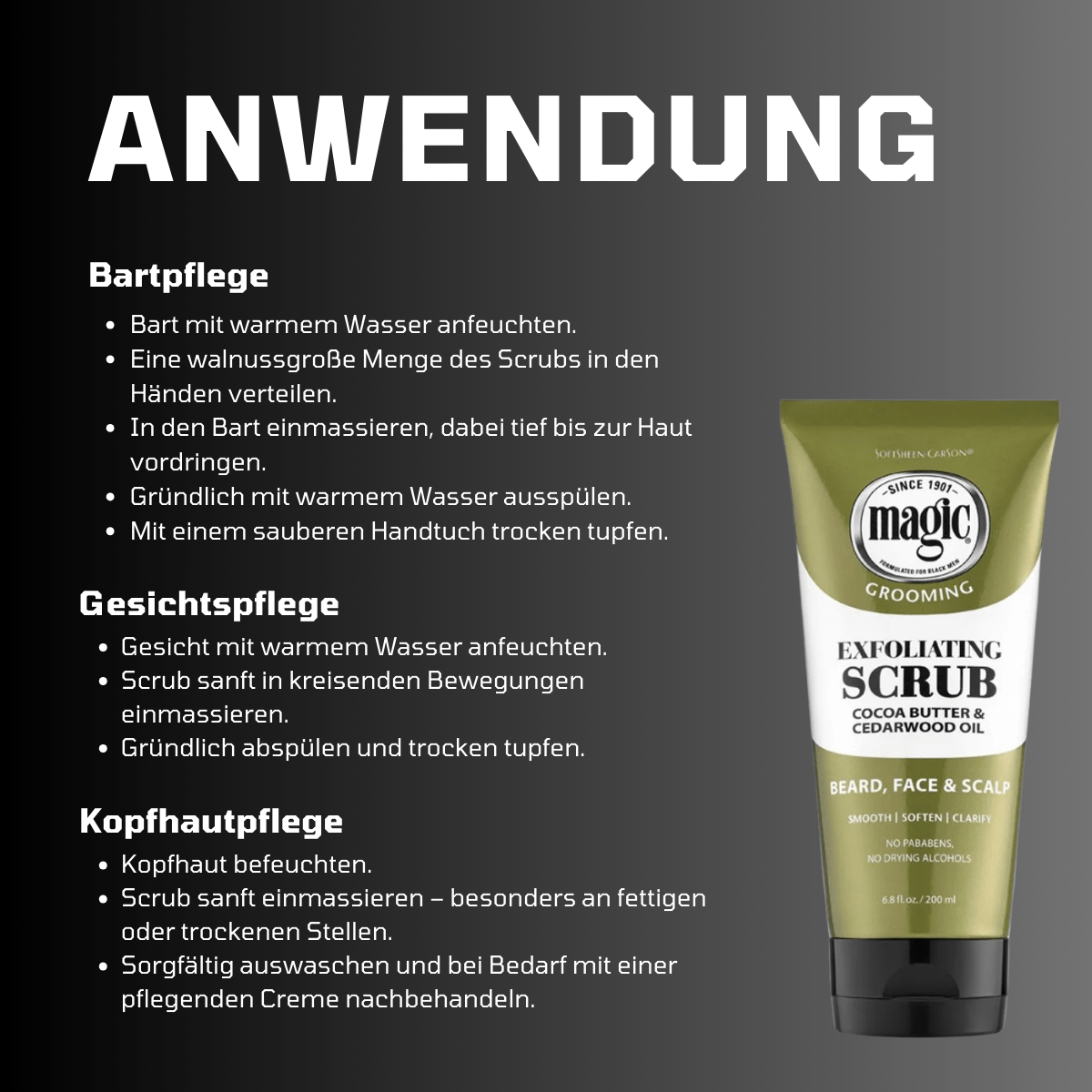 Magic Men's Grooming Exfoliating Scrub - Meerapa Deutschland