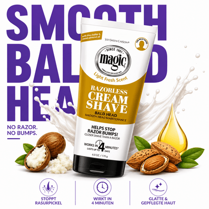 Magic Razorless Cream Shave - Bald Head - Meerapa Deutschland