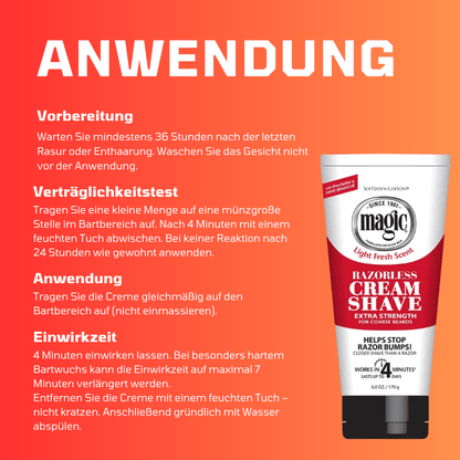 Magic Razorless Cream Shave Extra Strength - Meerapa Deutschland