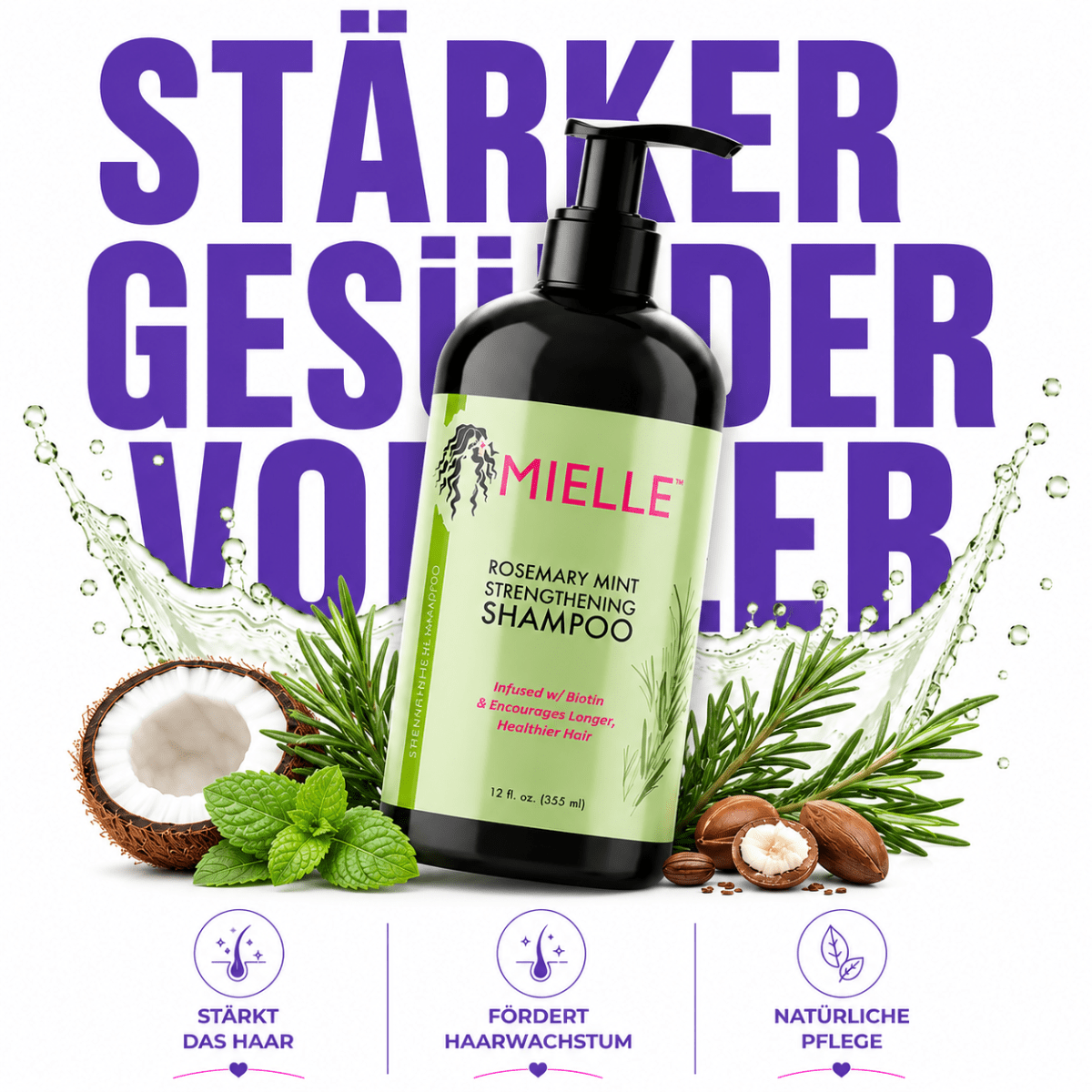 Mielle Rosemary Mint Strengthening Shampoo - Meerapa Deutschland
