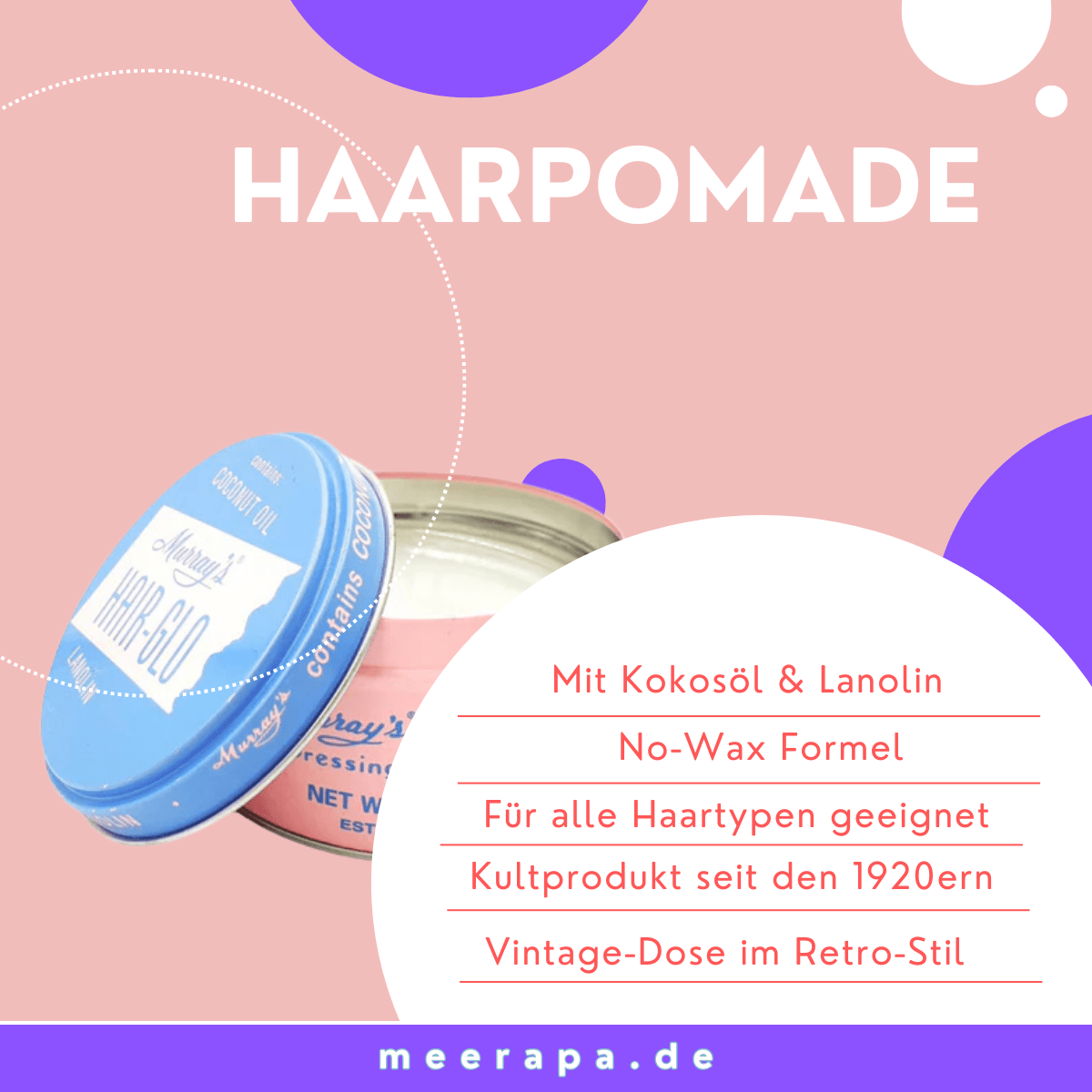 Murray’s Coconut Oil & Lanolin Hair Glo - Meerapa Deutschland