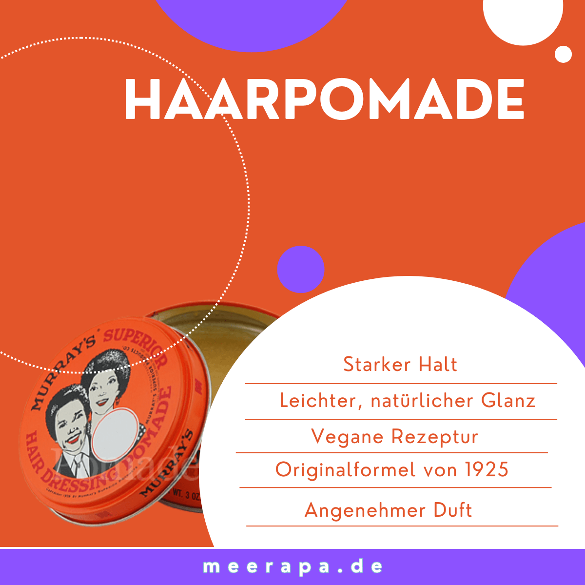 Murray’s Superior Hair Dressing Pomade - Meerapa Deutschland
